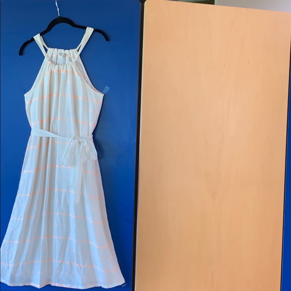 Madewell Broadway&Broome linen halter dress